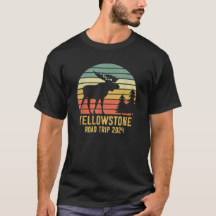 Yellowstone Nationalpark Familienstraße 2024 Ma T-Shirt