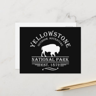Yellowstone Nationalpark Feiertagspostkarte