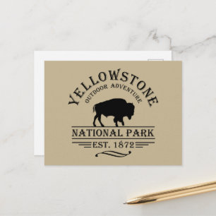 Yellowstone Nationalpark Feiertagspostkarte
