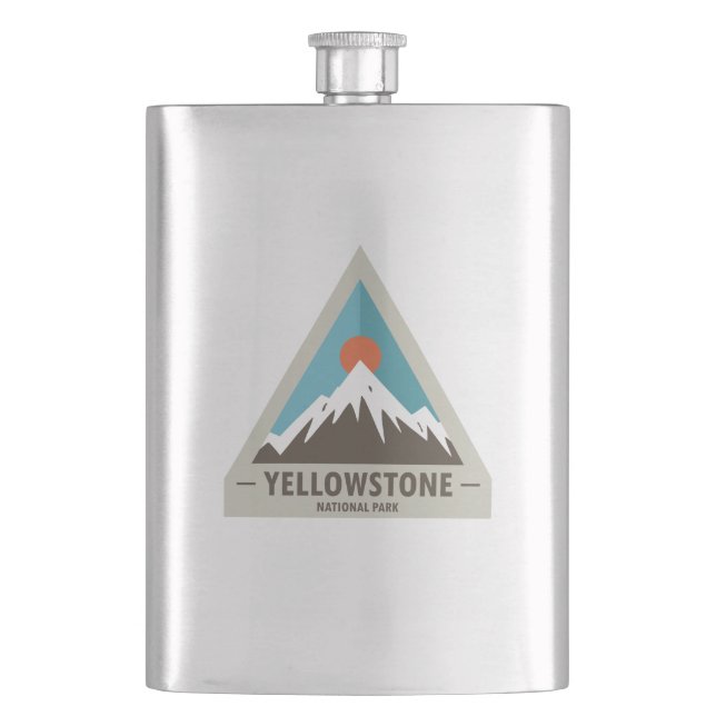 Yellowstone-Nationalpark Flachmann (Vorderseite)