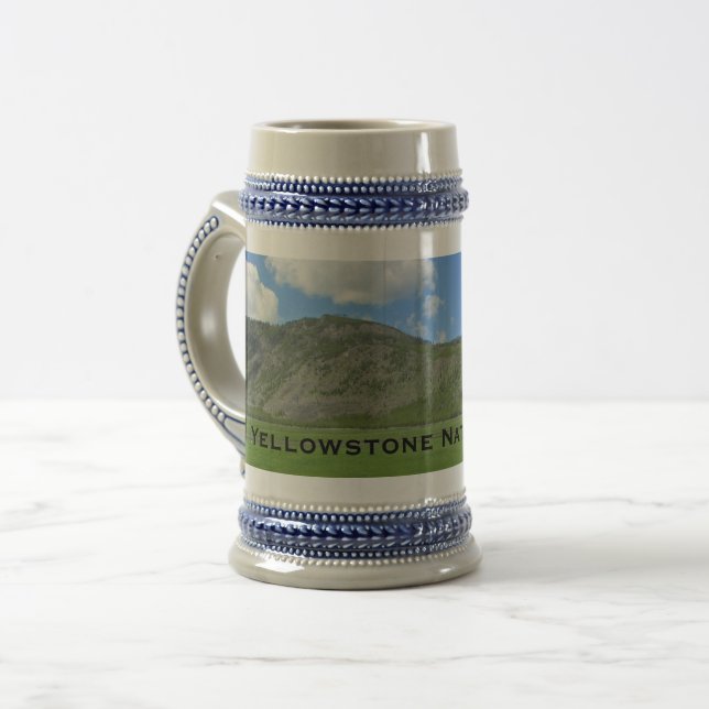 Yellowstone Nationalpark Foto Naturlandschaft Bierglas (Vorderseite Links)