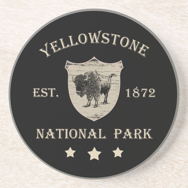 Yellowstone Nationalpark Getränkeuntersetzer (Vorne)
