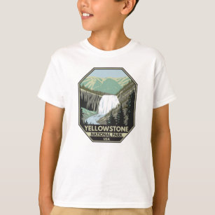 Yellowstone Nationalpark Gibbon Falls Vintag T-Shirt