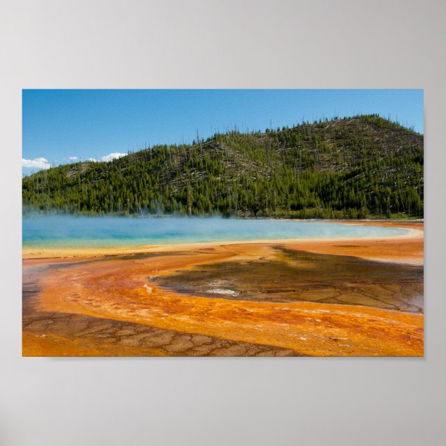 Yellowstone Nationalpark Grand Prisma Spring Poster (Vorne)
