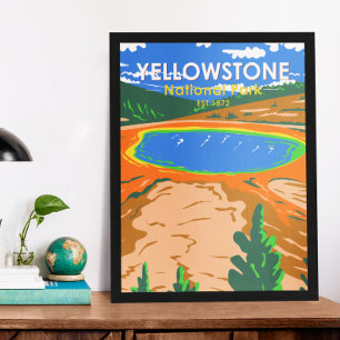 Yellowstone-Nationalpark Grand Prismatic Spring Poster