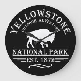 Yellowstone Nationalpark Große Wanduhr
