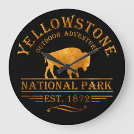 Yellowstone Nationalpark Große Wanduhr