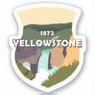 Yellowstone Nationalpark Grosser Vinyl Sticker