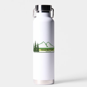 Yellowstone Nationalpark Grüne Streifen Trinkflasche