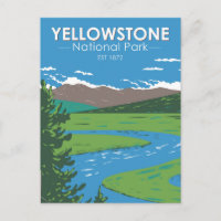 Yellowstone Nationalpark Hayden Tal Vintag