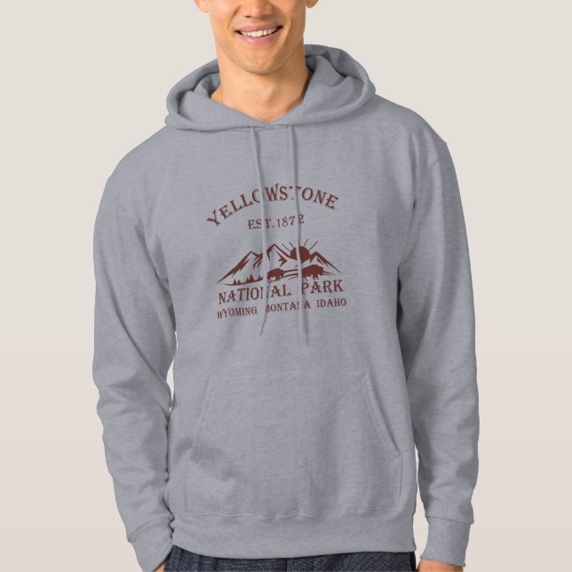 Yellowstone Nationalpark Hoodie (Vorderseite)