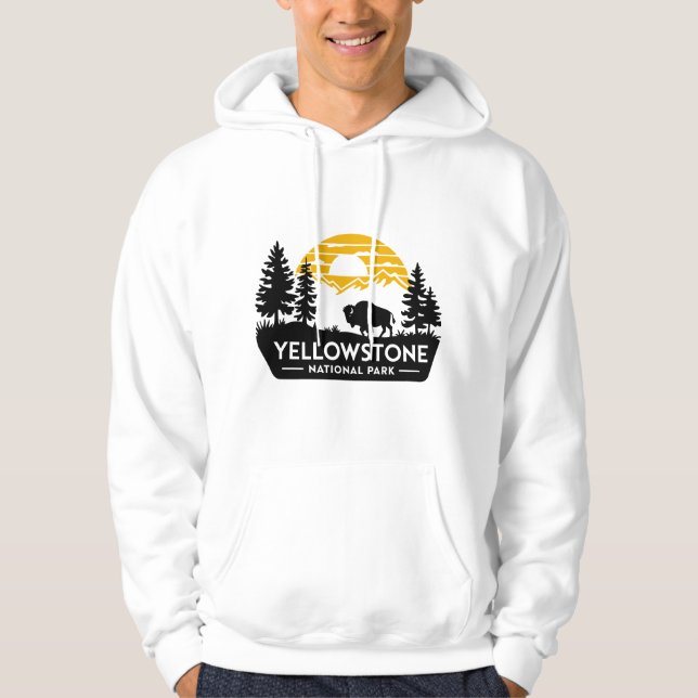 Yellowstone Nationalpark Hoodie Sweatshirt (Vorderseite)