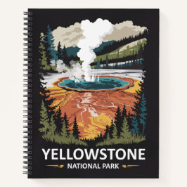 Yellowstone Nationalpark Hot Spring Notizbuch