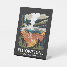 Yellowstone Nationalpark Hot Spring Sockelschild