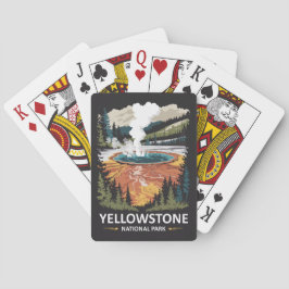 Yellowstone Nationalpark Hot Spring Spielkarten