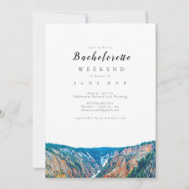 Yellowstone Nationalpark Junggeselinnen-Abschied Einladung