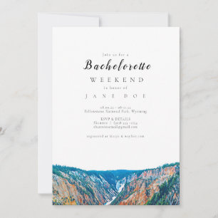 Yellowstone Nationalpark Junggeselinnen-Abschied Einladung