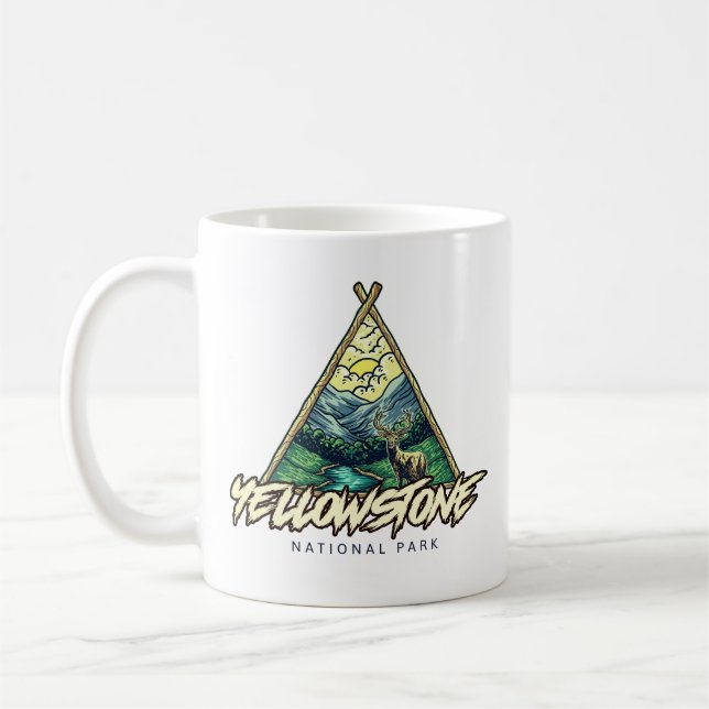 Yellowstone-Nationalpark Kaffeetasse (Links)
