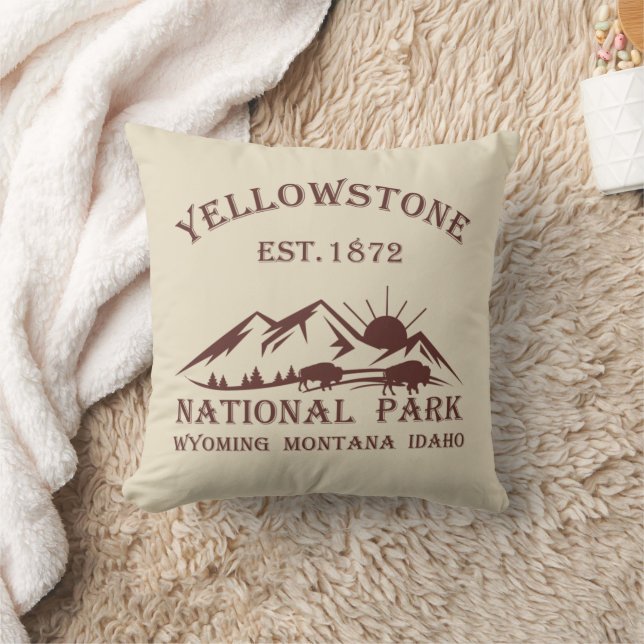 Yellowstone Nationalpark Kissen (Decke)