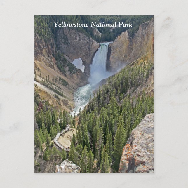 Yellowstone Nationalpark Landschaftliche Aussicht  Postkarte (Vorderseite)