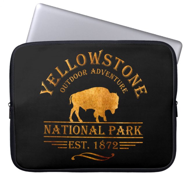 Yellowstone Nationalpark Laptopschutzhülle (Vorderseite)