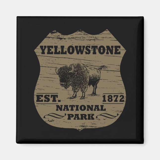 Yellowstone Nationalpark Magnet (Vorne)