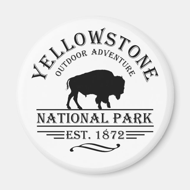Yellowstone Nationalpark Magnet (Vorne)