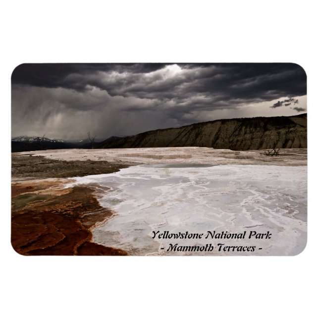 YELLOWSTONE NATIONALPARK, MAMMUTterrassen (2) Magnet (Horizontal)