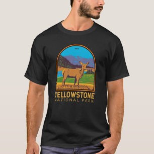 Yellowstone Nationalpark Maultierhirsch Vintage T-Shirt