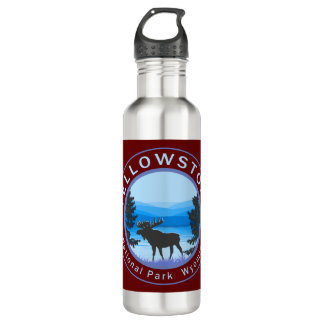 Yellowstone Nationalpark Moose Edelstahlflasche