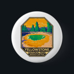 Yellowstone Nationalpark Morgenröte Button<br><div class="desc">Yellowstone Wald Vektorgrafik Design. Der Park verfügt über dramatische Schluchten,  alpine Flüsse,  üppige Wälder,  heiße Quellen und wilde Geysire,  einschließlich seiner berühmtesten,  Alten Treue.</div>