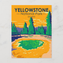 Yellowstone Nationalpark Morgenröte Postkarte