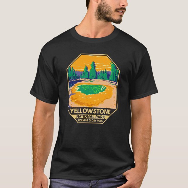 Yellowstone Nationalpark Morgenröte T-Shirt (Vorderseite)
