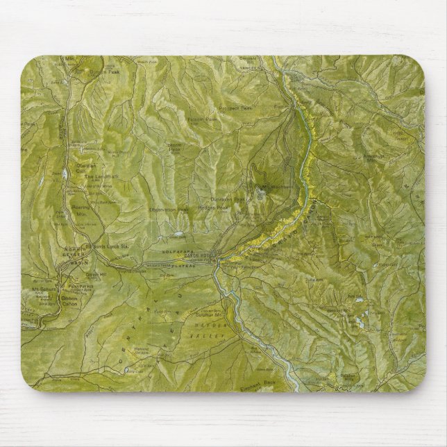 Yellowstone-Nationalpark Mousepad (Vorne)