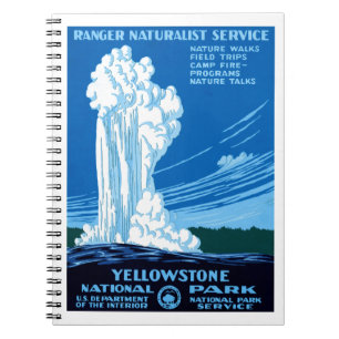 Yellowstone-Nationalpark Notizblock