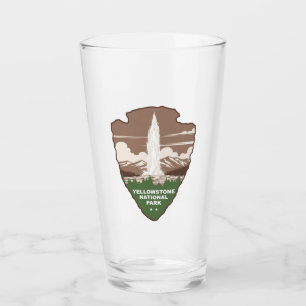 Yellowstone-Nationalpark Old Faithful Arrowhead Glas