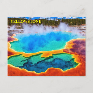Yellowstone Nationalpark Postcard Postkarte