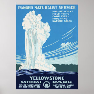Yellowstone-Nationalpark Poster