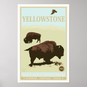 Yellowstone-Nationalpark Poster