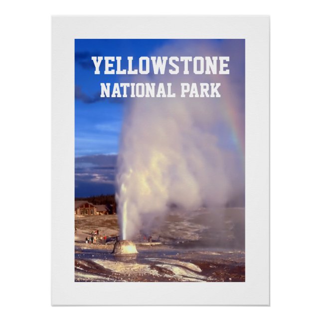 Yellowstone Nationalpark Poster (Vorderseite)