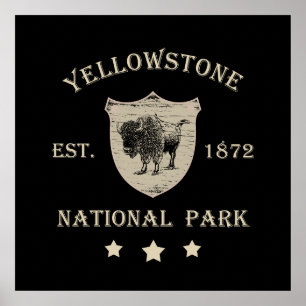Yellowstone Nationalpark Poster