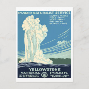 Yellowstone-Nationalpark Postkarte