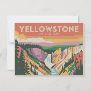 Yellowstone Nationalpark Postkarte