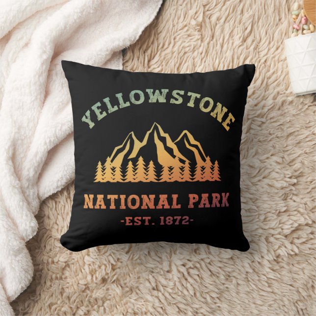 Yellowstone Nationalpark Rodelbahn Camping Kissen (Decke)