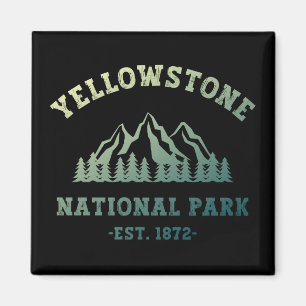 Yellowstone Nationalpark Rodelbahn Camping Magnet