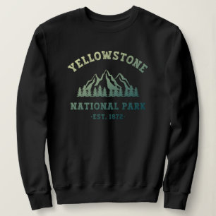 Yellowstone Nationalpark Rodelbahn Camping Sweatshirt
