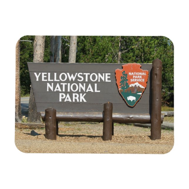 Yellowstone Nationalpark, signe, Wyoming, U.S. Magnet (Horizontal)
