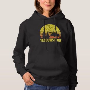 Yellowstone Nationalpark Sunset Vintag Hoodie