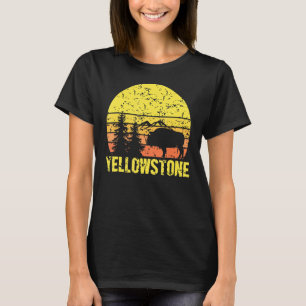 Yellowstone Nationalpark Sunset Vintag T-Shirt
