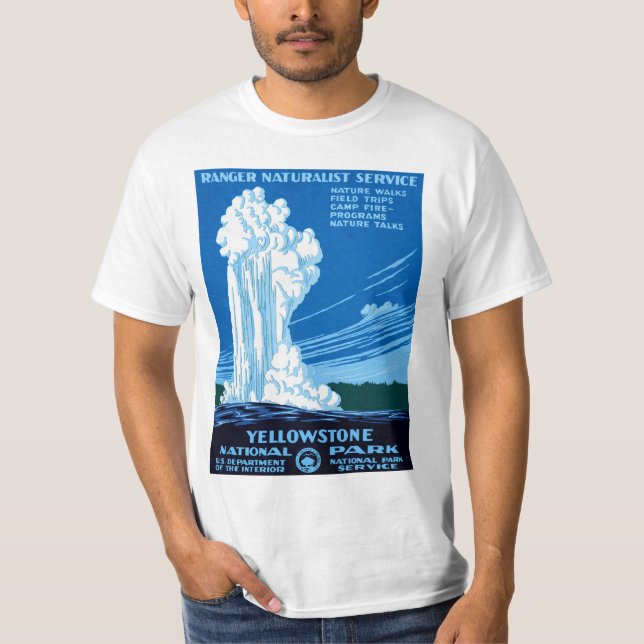 Yellowstone Nationalpark T-Shirt (Vorderseite)
